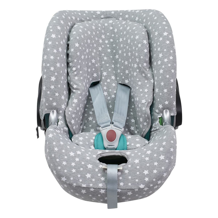 JYOKO KIDS Bezug für Autositz kompatibel mit Cybex Aton Cloud- Q-M-2-4-5, aus Baumwolle (Aton Q, Whi
