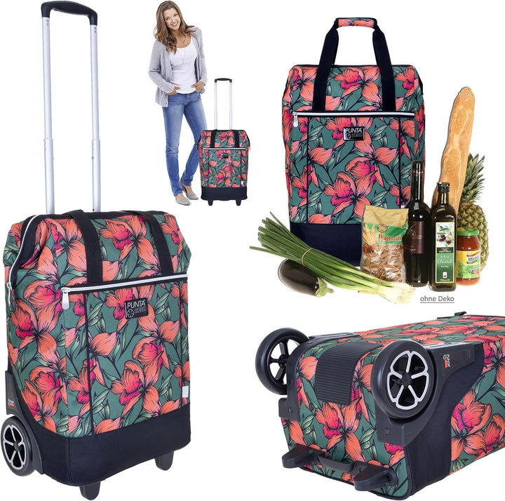 Punta Big Wheel Einkaufsroller Einkaufswagen Shopping Trolley Einkaufstrolley Trolly 10303 + Thermot