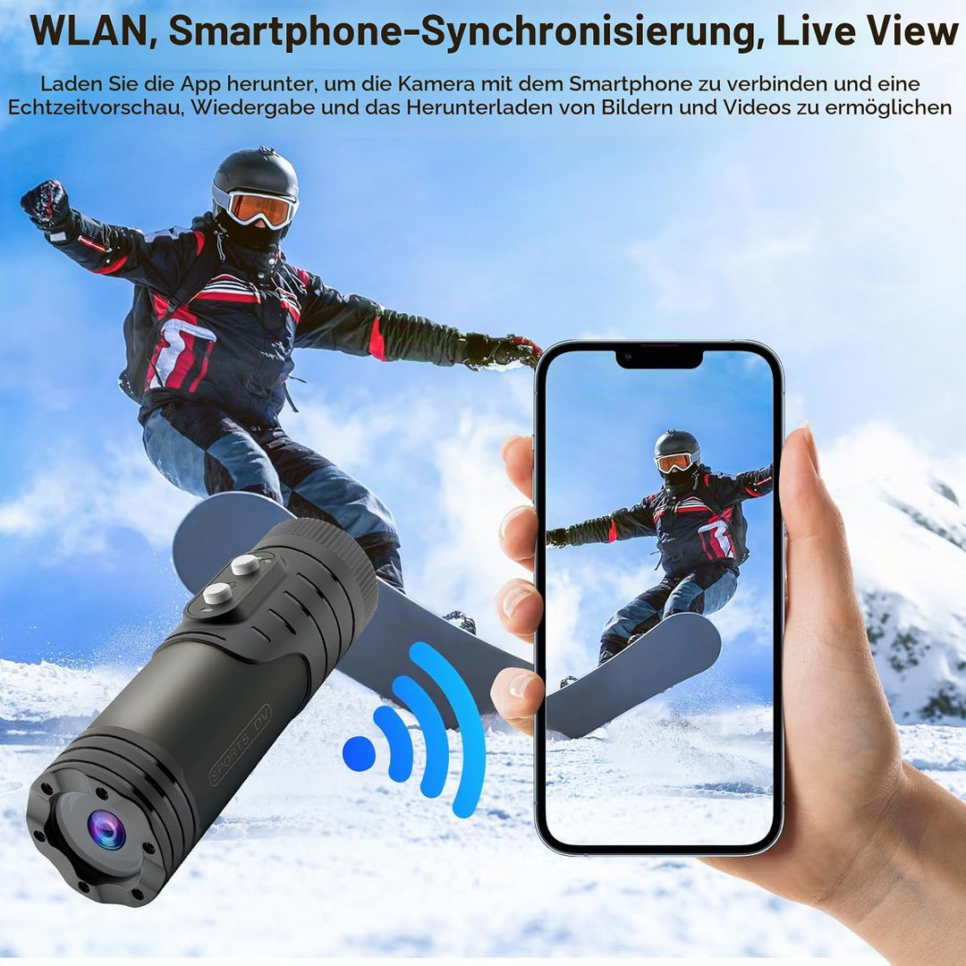 OBEST Action Cam Mini Helmkamera, Motorrad Dash Rekorder Outdoor wasserdicht Action Videokamera HD 1