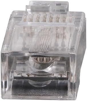 Klein Tools VDV826-703 Modularer Daten-Stecker, RJ45, CAT6, Durchgangsverbinder, 50 Stück, Farblos,