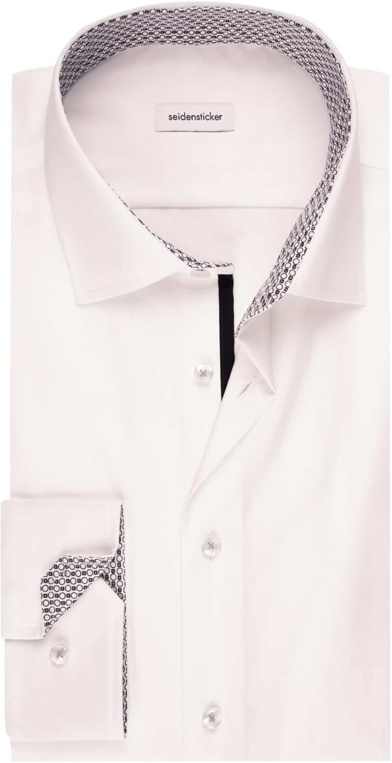Seidensticker Herren Business-Hemd - Extra Slim Fit - Bügelfrei - Kent-Kragen - Langarm - 100% Baumw