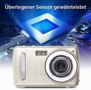 Digitalkamera, FHD 720P Digitalkamera für Kinder, Videokamera, 16-facher Digitalzoom, kompakte Punkt