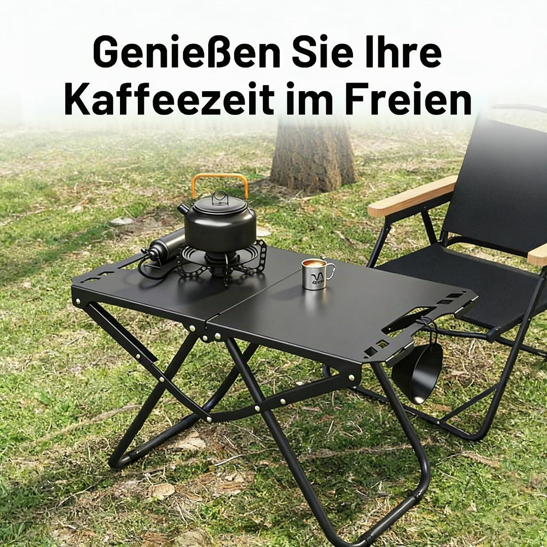 Campingtisch, Leichter Aluminiumlegierungs-klappbarer Klapptisch, Kleiner Campingtisch für Outdoor-P