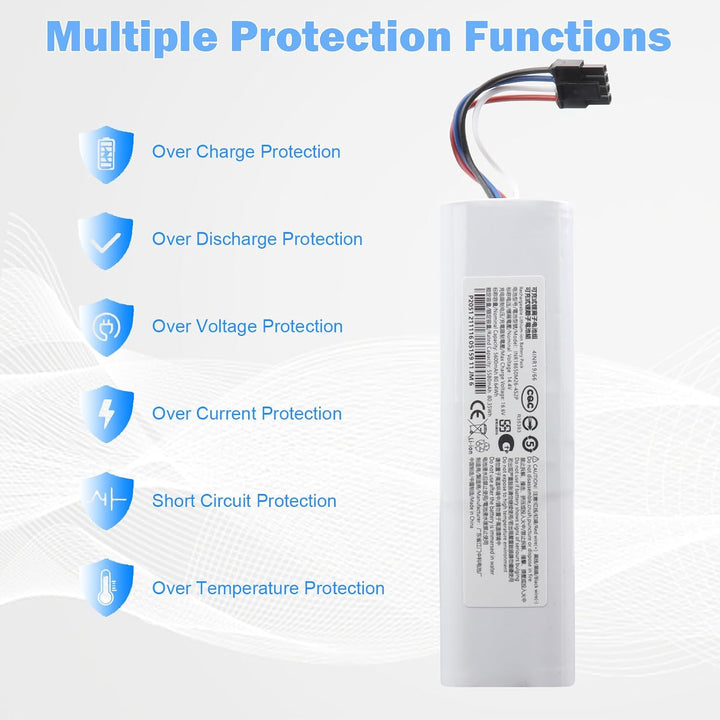 14,4 V 5600 mAh Akku kompatibel mit Dreame D9 F9 L10Pro L10Plus P2150 P2008 S10 S10 Pro S20 X10 X20