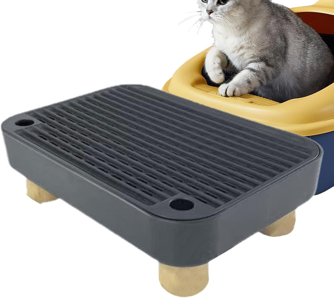 Katzenstreu Box Stufe,Stufe Für Ältere Katzen Mit Filterfunktion - rutschfeste Kätzchen Katzenklo Ma