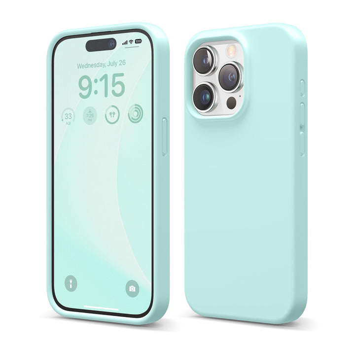elago Schutzhülle aus Flüssigsilikon, kompatibel mit iPhone 15 Pro, Premium-Qualität, Rundumschutz [