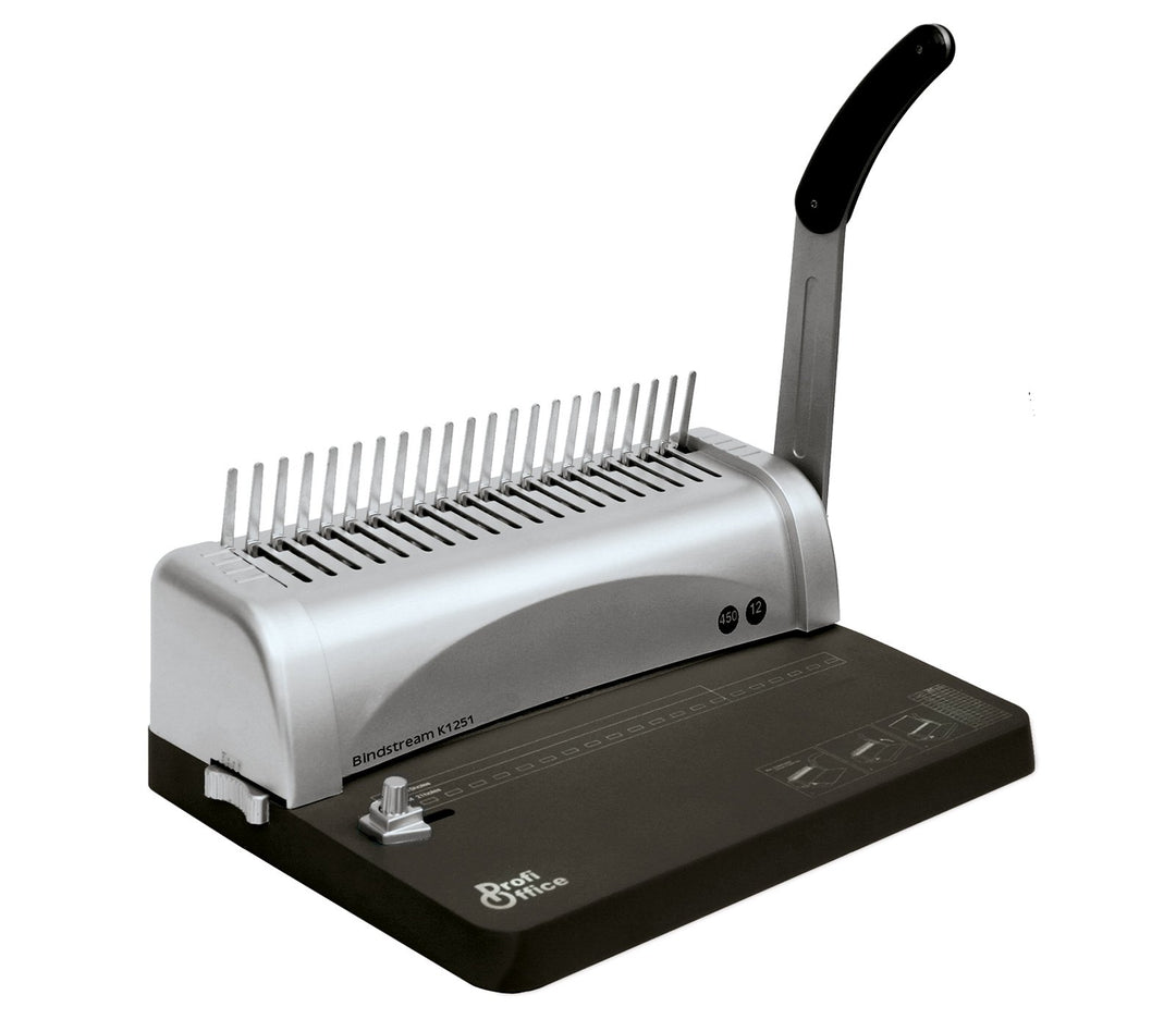 ProfiOffice® Bindegerät K1251, Bindemaschine, Bindeleistung bis 450 Blatt, DIN A4 (79027)