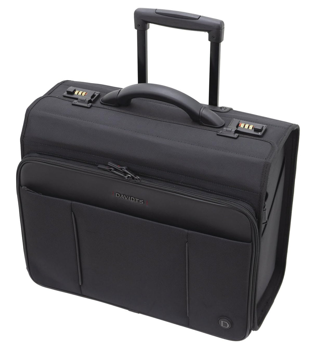 Pilotenkoffer Aktenkoffer Unisex Lehrerkoffer Trolley 47 cm Schwarz