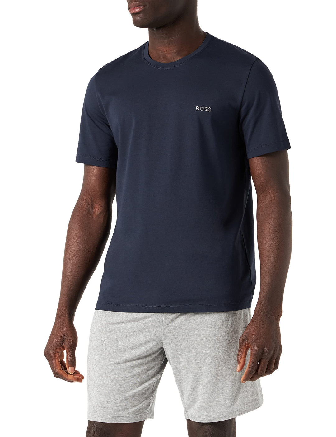 BOSS Herren T-Shirt Mix & Match mit Logo, DarkBlue, M