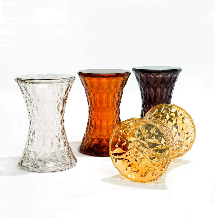 Kartell Stone, Hocker, Fumè Outdoor Fumé, Outdoor Fumé