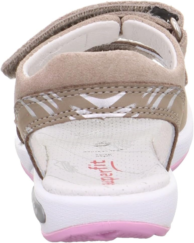 Superfit Mädchen Emily Sandale 26 EU Beige Rosa 4000, 26 EU Beige Rosa 4000