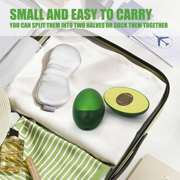 Magnetischer Handwärmer, Avocado Handwärmer, 2 in 1 Handwärmer und Ladebank, Avocado Taschenwärmer,
