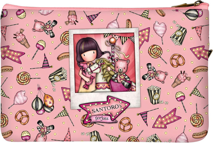 Santoro 1128GJ01 Flaches Mäppchen mit Tasche Gorjuss Fairground Carousel 23,4 x 15,5 x 1,5 cm, bunt