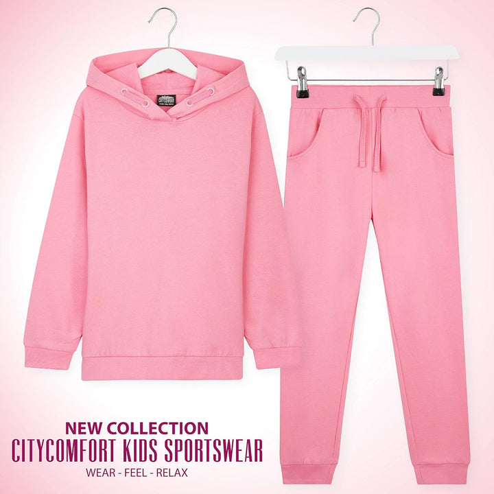 CityComfort Trainingsanzug Kinder, Jogginganzug für Jungen und Mädchen, Sportanzug Kinder, Hoodie un