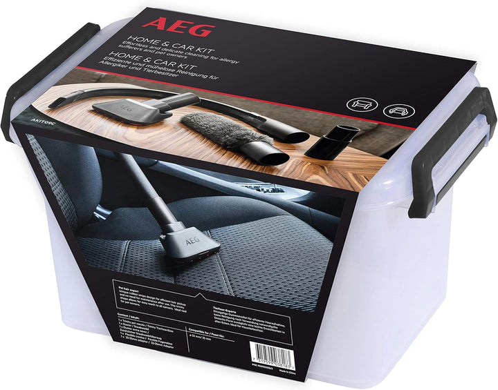 AEG AKIT09C Home & Car Kit (Tierhaardüse, Staubwedel, Flexible Fugendüse, gründliche Tierhaarentfern