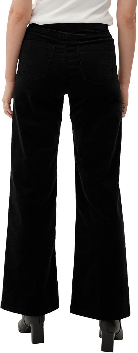 s.Oliver Cordhose mit Knopfleiste 34-42 Schwarz 9999, 34-42 Schwarz 9999