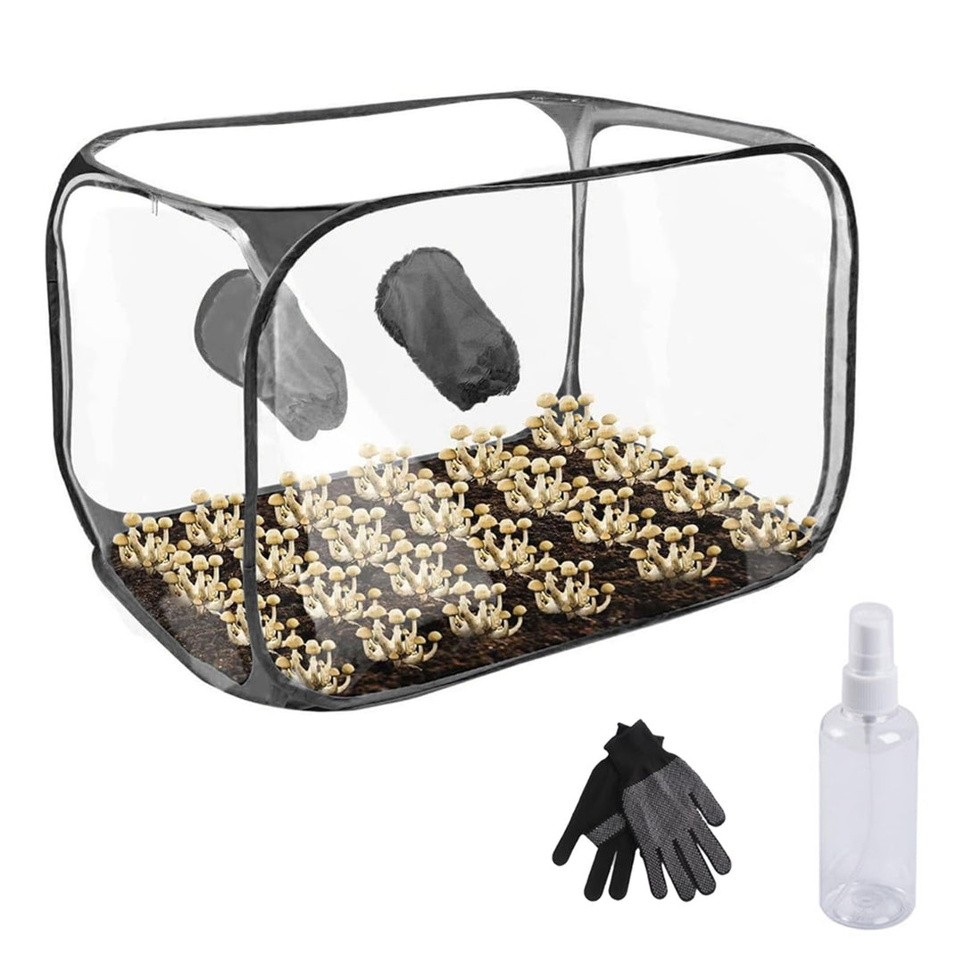 Pilzzuchtzelt, 60x60x90cm Growbox Gewächshaus Zuchtschrank Wasserdicht Pflanzzelt Growroom Pilzzucht