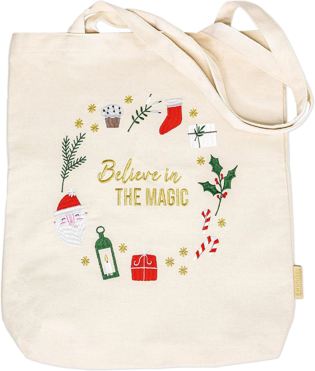 Papierdrachen Weihnachten Jutebeutel - Canvas Tasche Merry Christmas - mit weihnachtlichem Motiv und