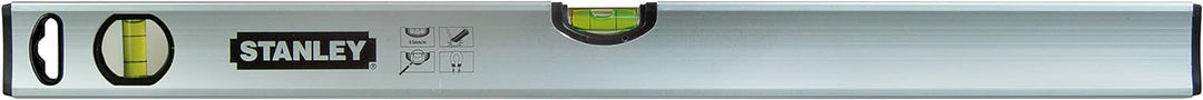 Stanley Wasserwaage Klassik (120 cm Länge, magnetisch, schlagfeste Blocklibelle, grosse Seitenlibell