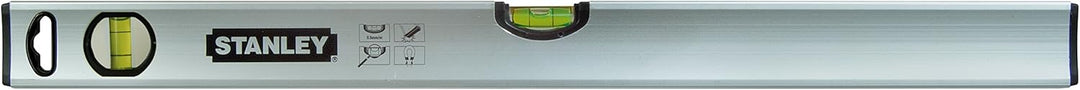 Stanley Wasserwaage Klassik (40 cm Länge, magnetisch, schlagfeste Blocklibelle, grosse Seitenlibelle