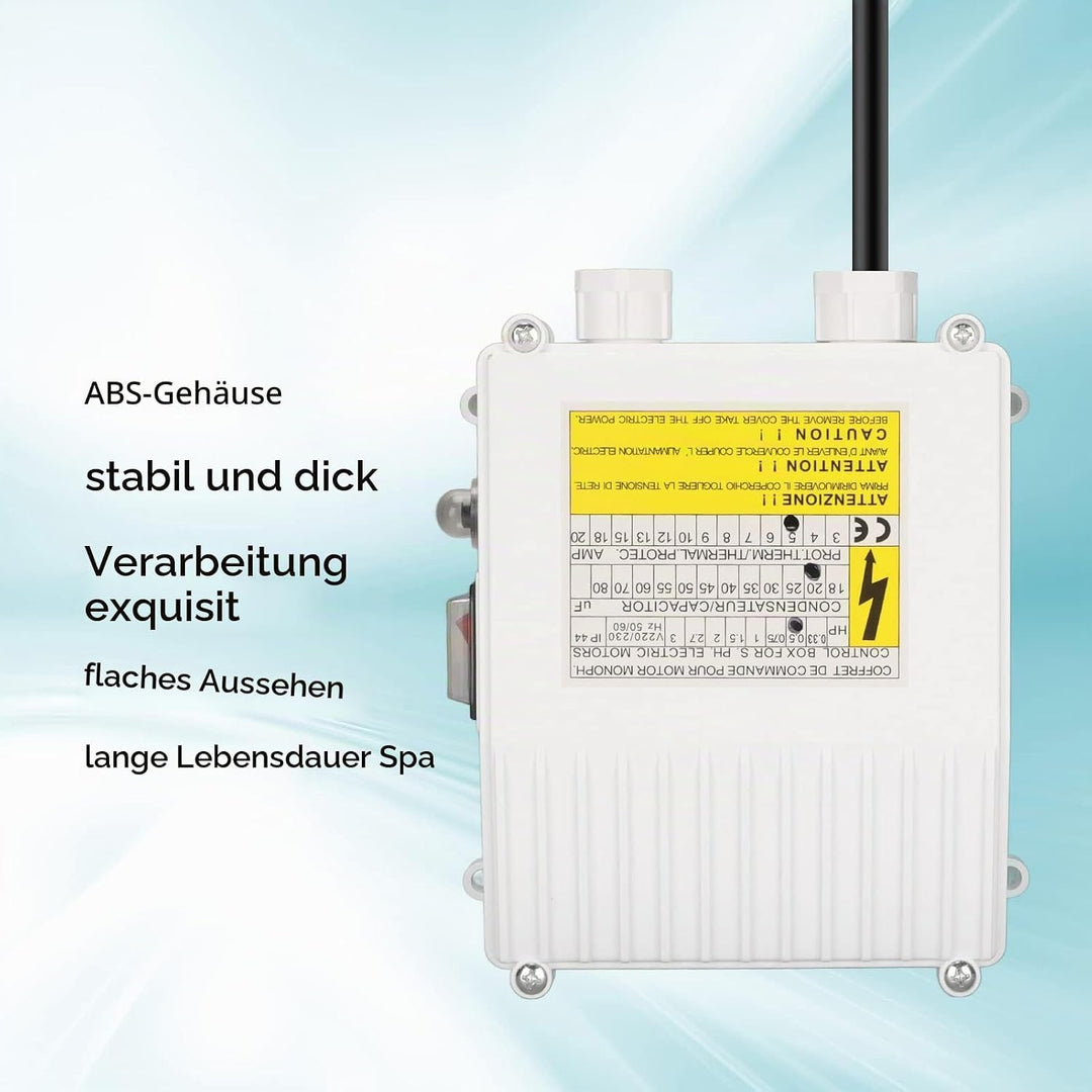 Pumpensteuerung, Pumpensteuerbox, Integrierte Wärmeschutz-Leistungsschaltersteuerung für Tiefbrunnen