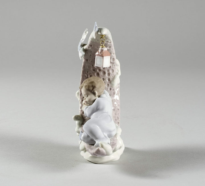 LLADRÓ Jungen-Figur Himmlische Träume. Baby. Porzellan.