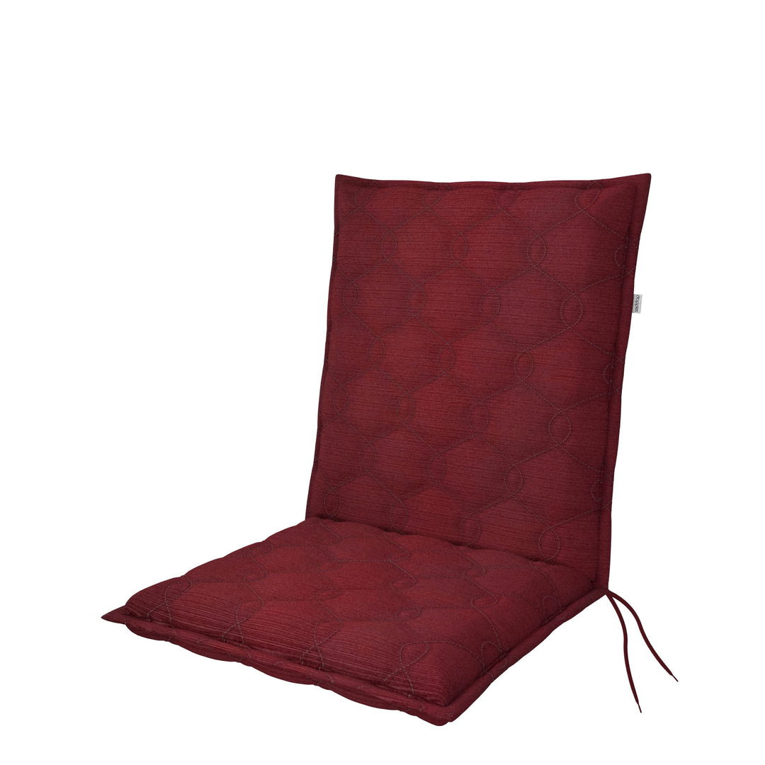 Doppler / Niederlehner Fusion/Gartenstuhlauflage/Niederlehner/Bordeaux/ca. 100 x 48 x 7 cm, Bordeaux