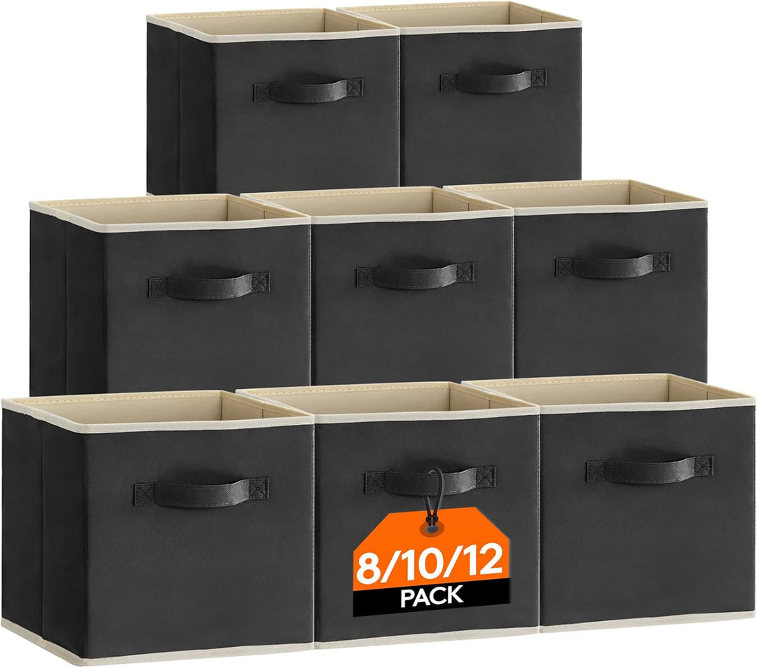 Lifewit 10 Stück Aufbewahrungsbox Stoff, Faltbare aufbewahrungsbox, 26 x 26 x 28 cm Aufbewahrung Ord