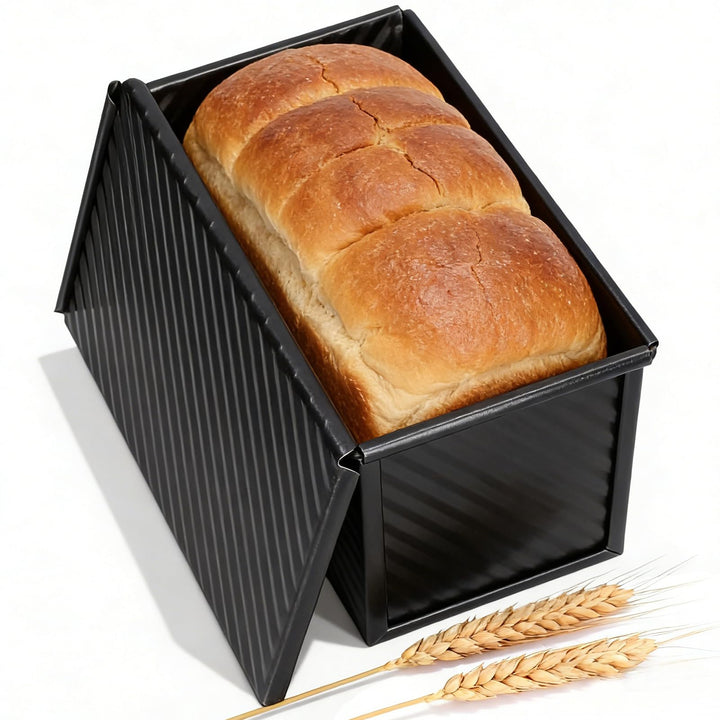 Brotbackformen mit Deckel Toastbrot Backform, Toast Brot Backform 2,2 Lb Teigkapazität Rechteckige L