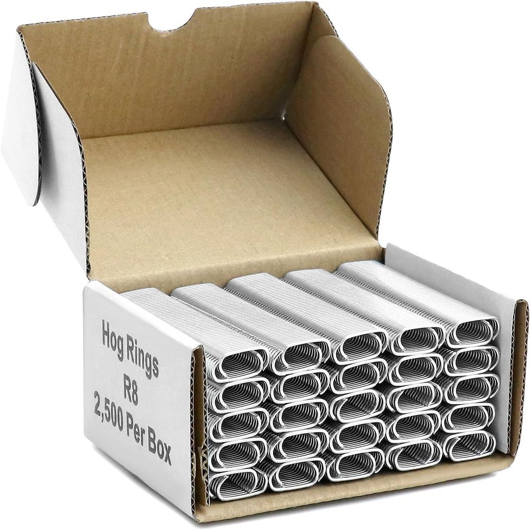 QWORK® 2500 Stück Hog Ringe für Tierzaunmatratzen, Auto kissen, Pet Käfige, 2500 Stück Hog Ringe