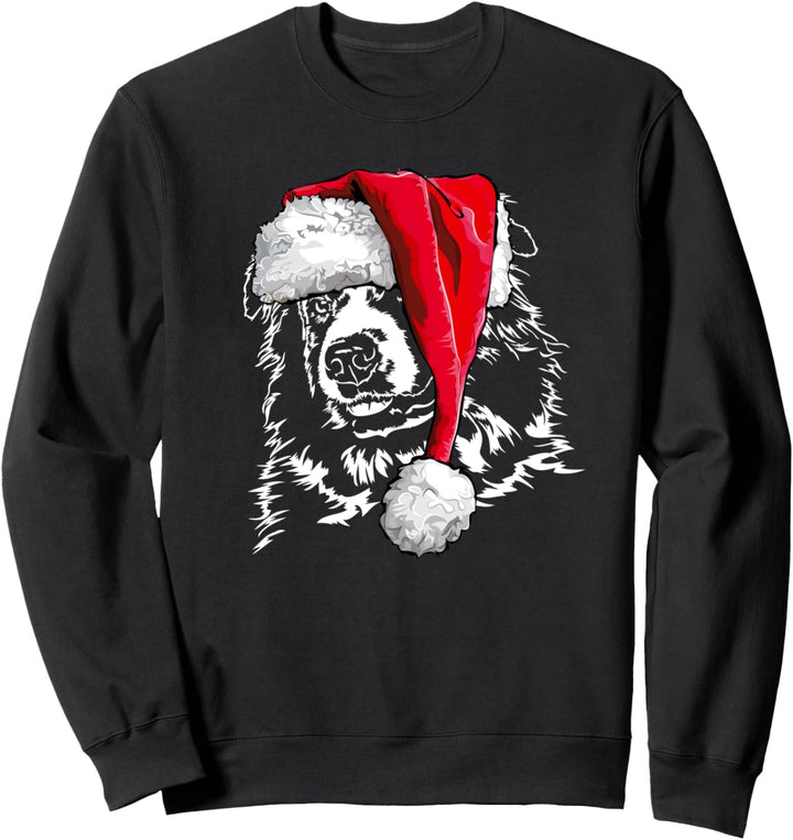 Australian Shepherd Aussie Weihnachtsmann Weihnachten Hunde Sweatshirt