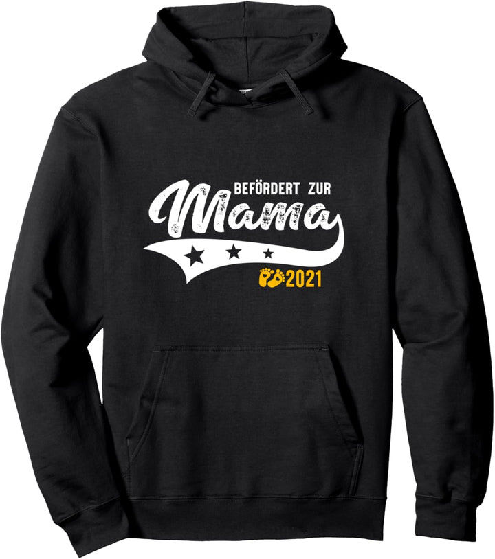 Befördert zur Mama 2021 Babyfüsse Werdende Mama Pullover Hoodie
