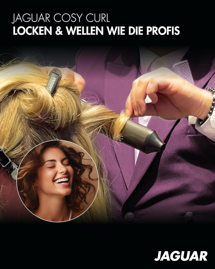 JAGUAR Lockenstab COSY CURL | Ovaler Heizstab mit individueller Temperatureinstellung und LED-Displa