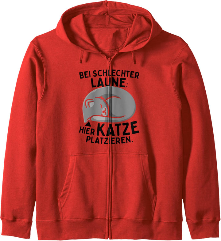 Bei Schlechter Laune Hier Katze Platzieren Katzen Therapie Kapuzenjacke