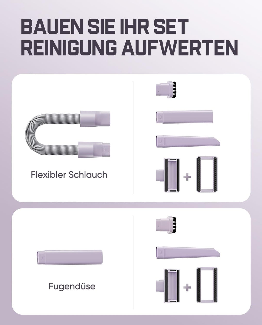 Fanttik Slim V10 Ultra kabelloser Autostaubsauger, 4-in-1 Mini Handstaubsauger mit 19 kPa Saugkraft,