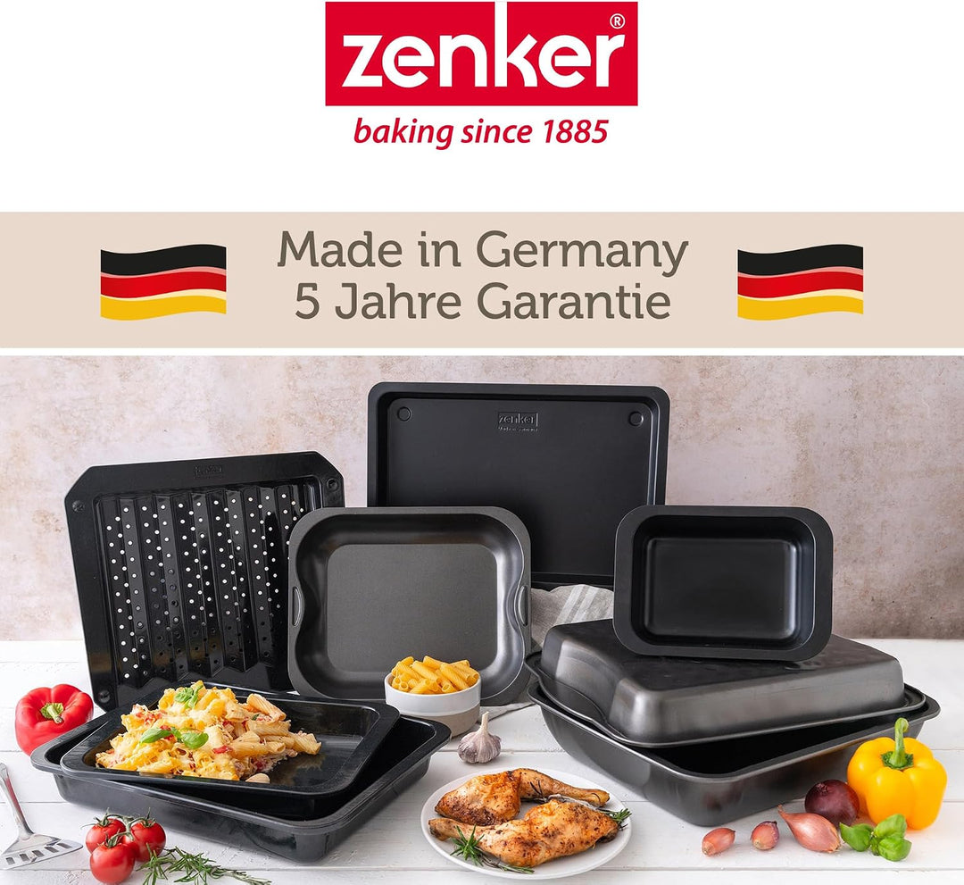 Zenker Ofenbackform (40 x 6 x 29 cm) SPECIAL COOKING, rechteckige Ofenform mit Antihaftbebeschichtun