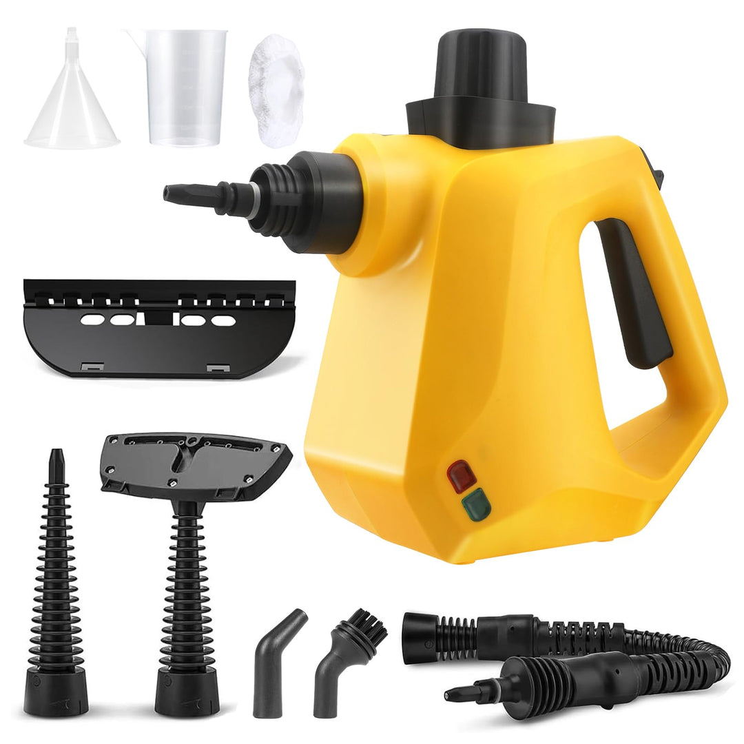 Carehabi Dampfreiniger Handgerät 105°C Dampfreiniger für Alles Dampfreiniger 250 ml Wassertank 10 Zu