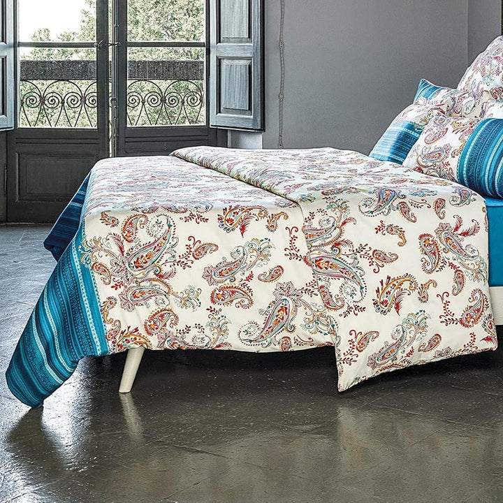 Bassetti Bettwäsche Set, Baumwolle, Azur, 135x200 135x200 Azur, 135x200 Azur