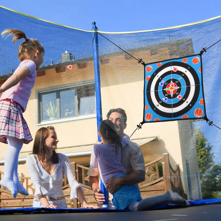 Trampolin Dartbrett Spielzubehör, Dartbrett Kinder mit 12 Klebebällen Zubehör Trampolin Spielzeug Tr