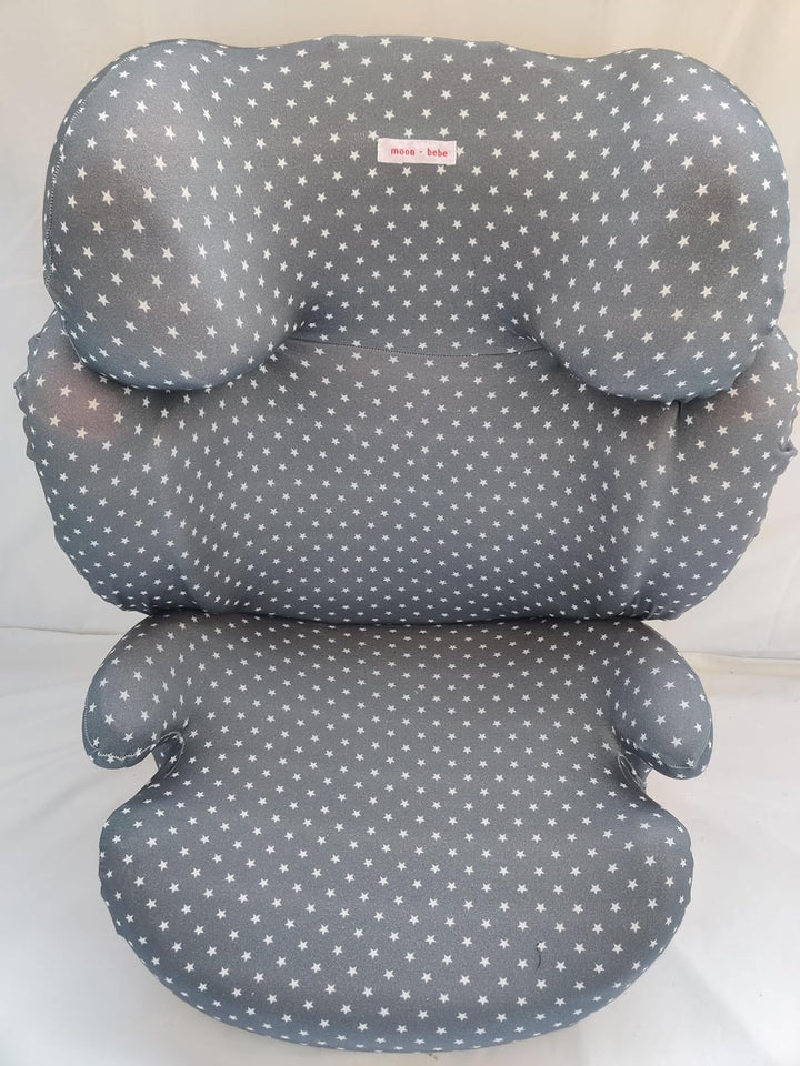 moon-bebe Bezug kompatibel mit Cybex Solution Q2 Fix, Grau, grau