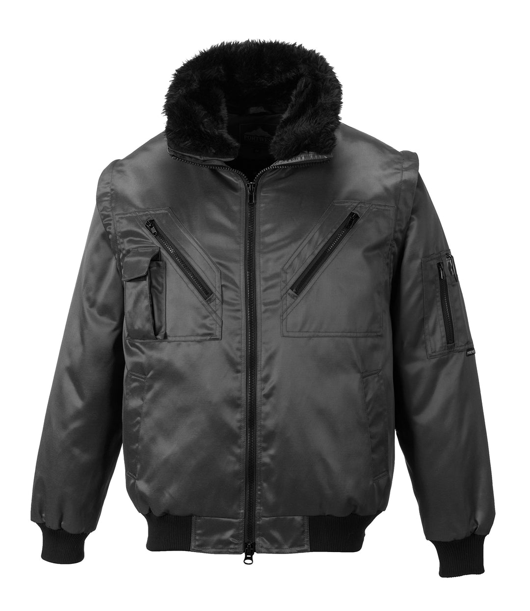 Pilot Jacket, colorBlack talla 3 XL 3XL Schwarz, 3XL Schwarz