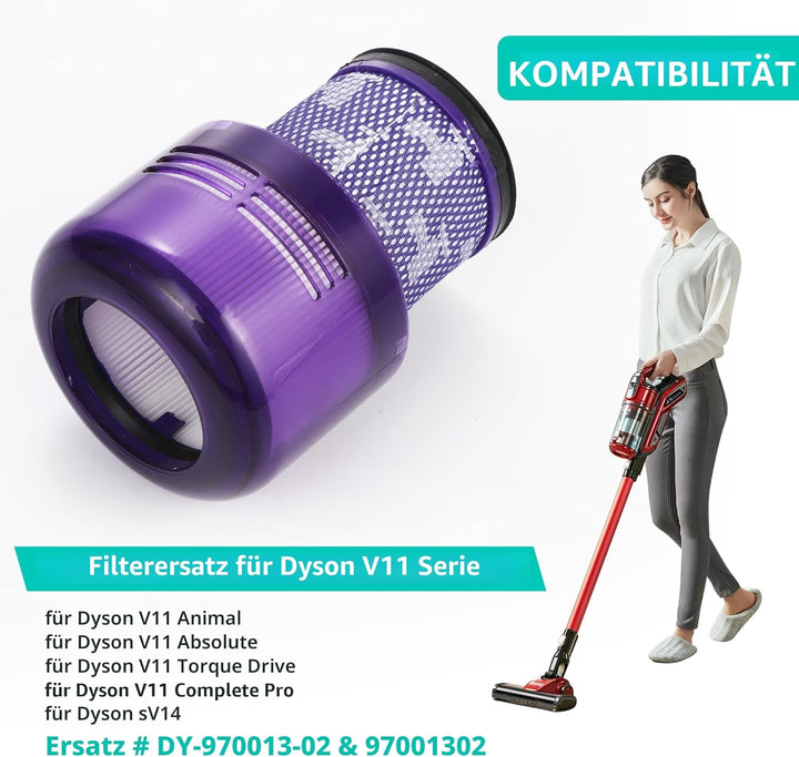 3 Stück Filter für Dyson, für Dyson Ersatzfilter V11, Kompatibel mit Dyson V11 V15 SV14,Ersetze No.9