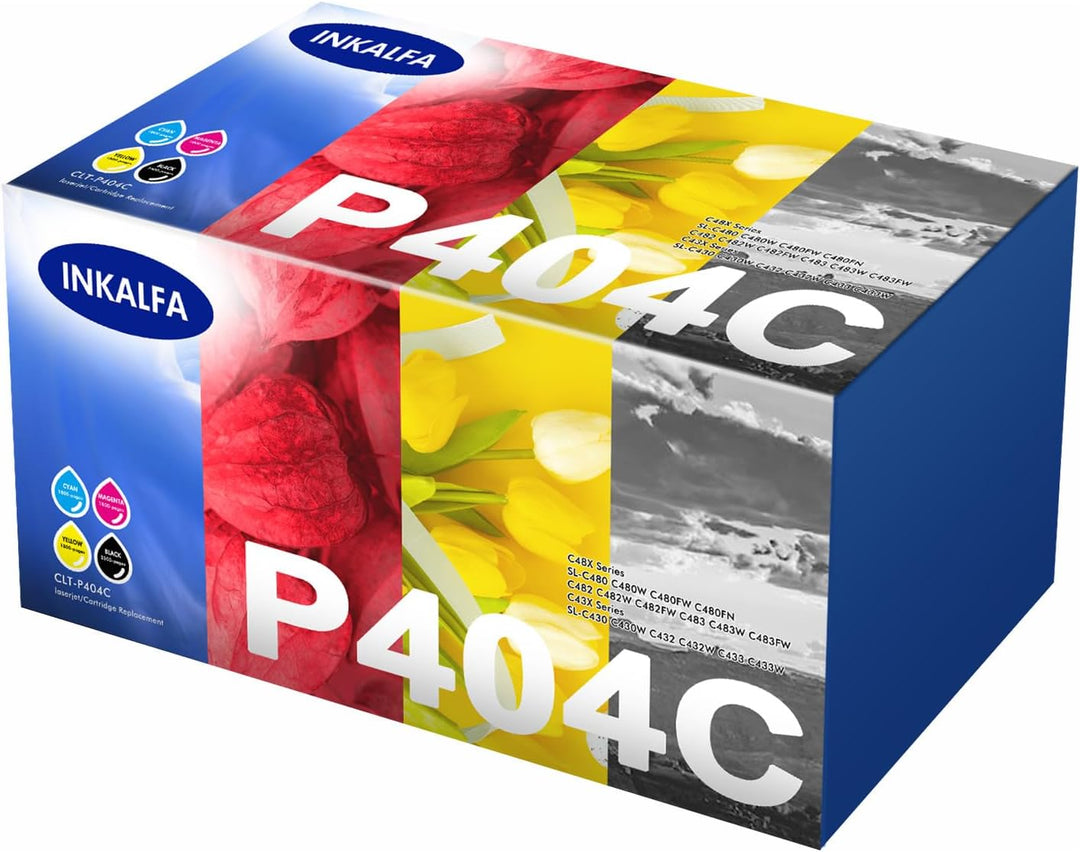 4-Pack CLT-P404C CLT-404S P404C Multipack Kompatibel Toner für Samsung C480W Xpress SL C480FW C48X C