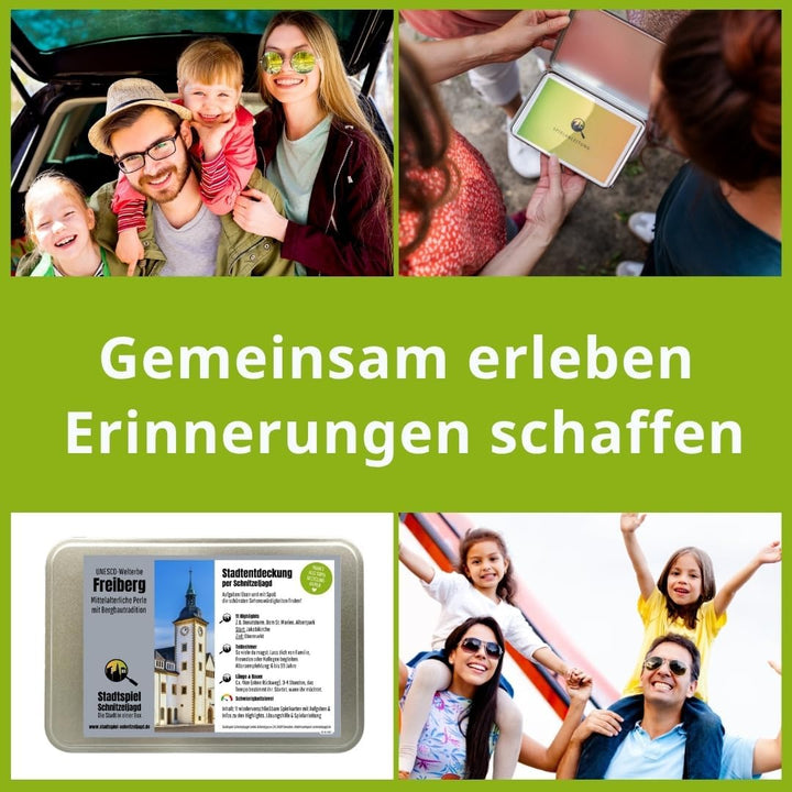 Schnitzeljagd Freiberg - Stadtspiel Freiberg für Touristen, Familien oder Teamevents. Entdecke Freib