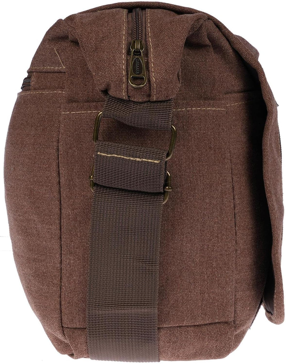 Christian Wippermann grosse XL Herren Damen Tasche Umhängetasche Canvas Messenger Bag Braun, Braun
