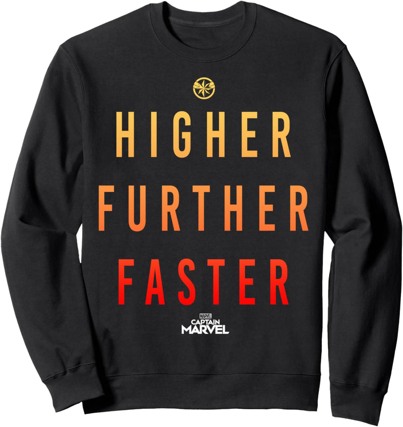 Marvel Captain Marvel Higher Further Faster Sweatshirt