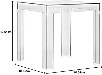 Kartell Jolly Tisch, Glasklar Cristallo, Cristallo