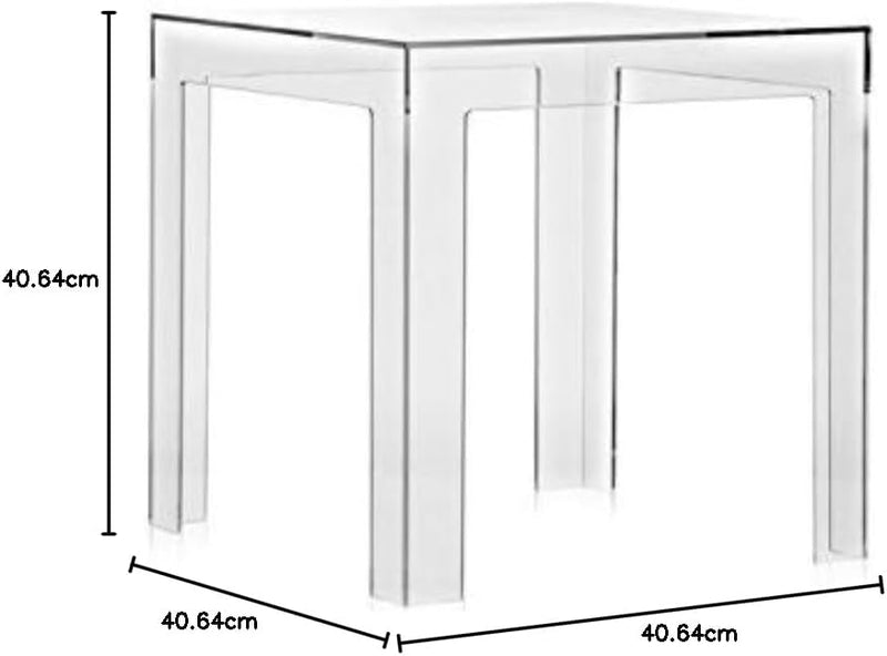 Kartell Jolly Tisch, Glasklar Cristallo, Cristallo