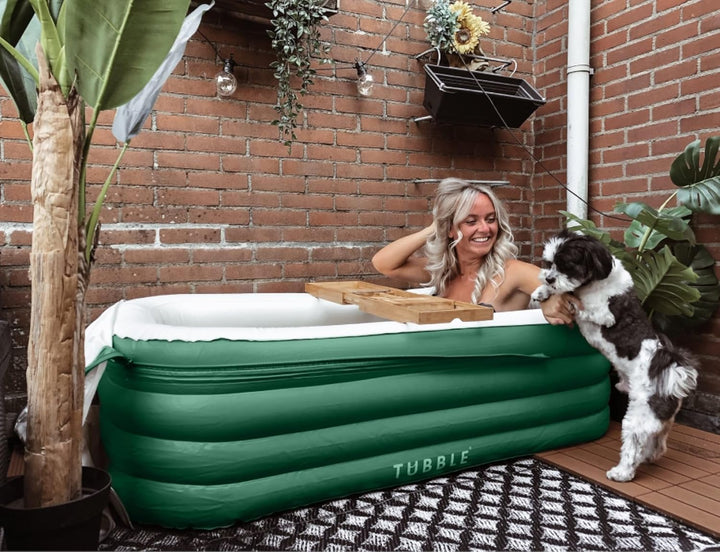 Tubble® Royale Aufblasbare Badewanne - Verwendung als Heiss- und Eisbad - Schneller Aufbau in 1min -