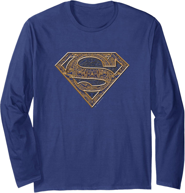 Superman Aztec Shield Langarmshirt